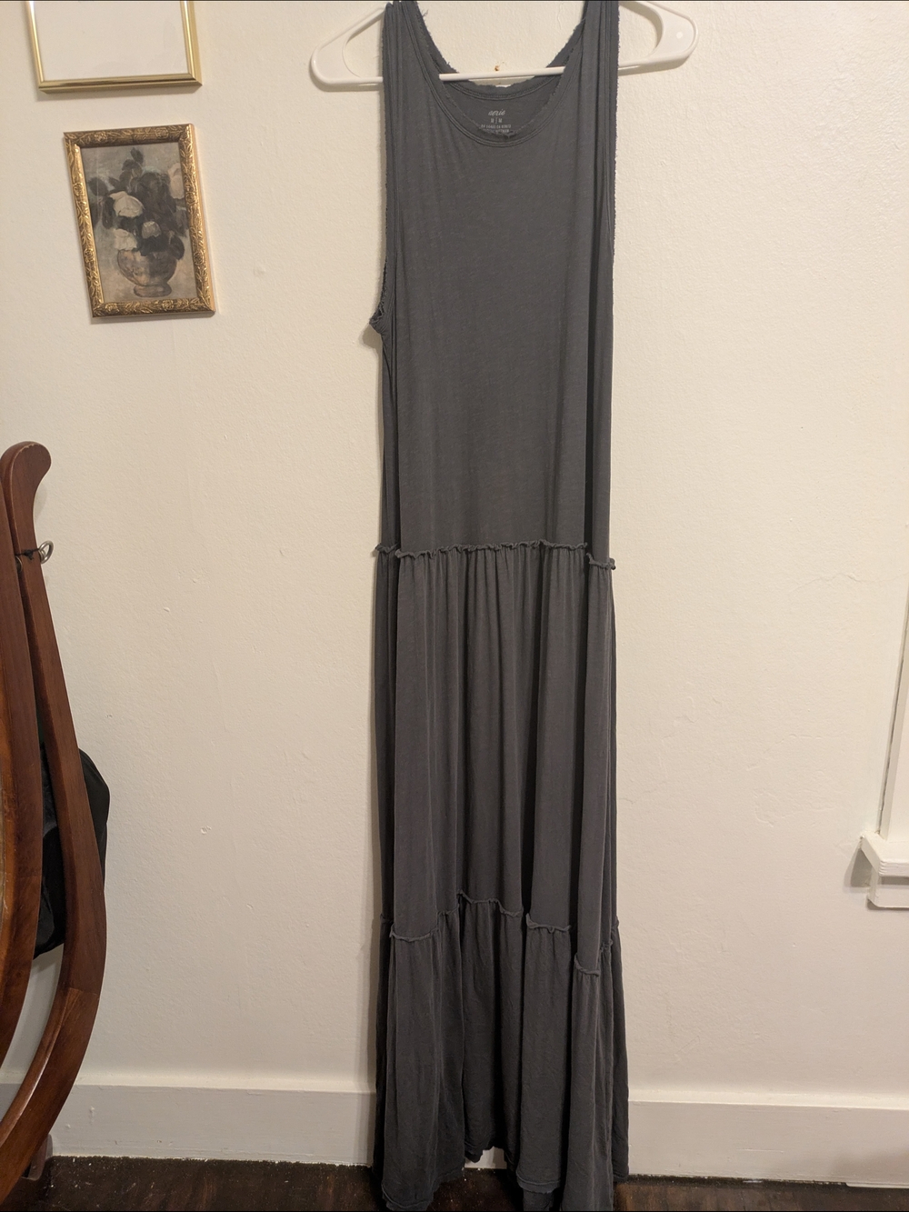 Casual Sleeveless Drop Waist Maxi Dress